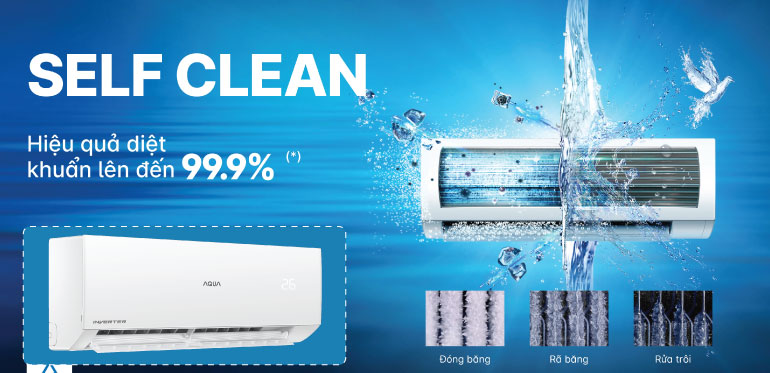 Điều hòa Aqua 1 chiều inverter 12000btu AQA-RV13MEU